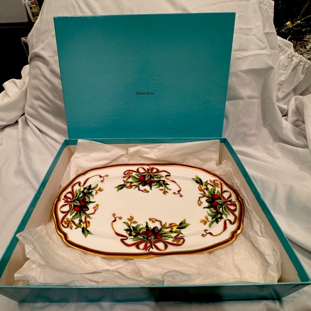 Vintage Tiffany Holiday Plate